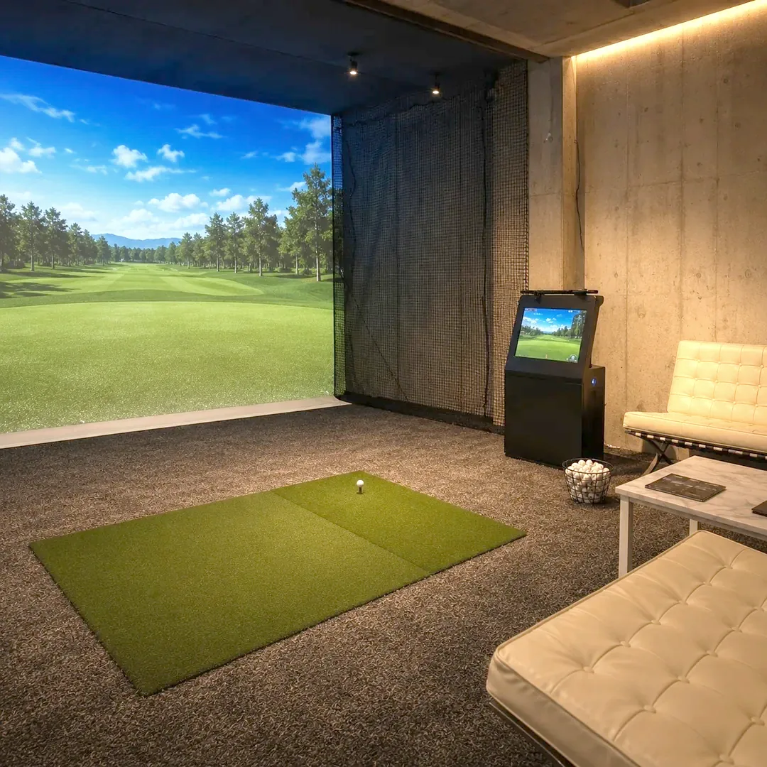 OK ON GOLFのコース映像とシミュレーター打席